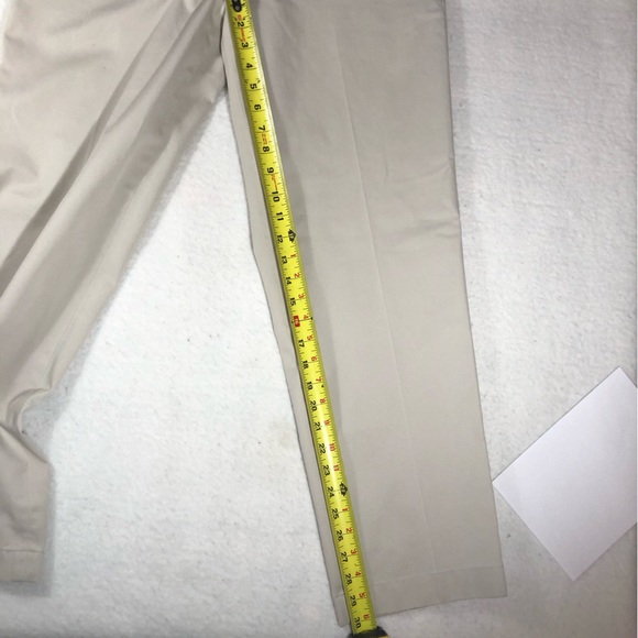Brooks Brothers Pants Mens 35x30 Advantage Chino Clark Beige Khaki Cotton Dress - Picture 7 of 11